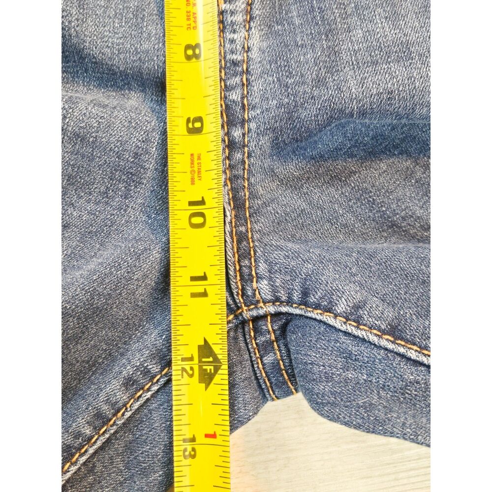 Seven7 Tower High Rise Straight Crop Jeans Size 12 Frayed Raw Hem Stretch - Picture 8 of 8